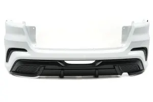 Распродажа Бампер задний ЮРОЛТЮНИНГ XMUG для Лада Гранта лифтбек В цвет + матовое выделение, Белое облако белый, 240