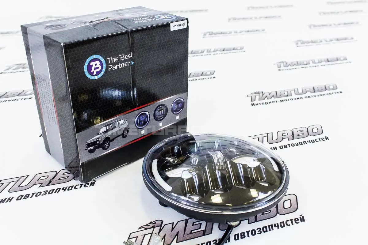 Светодиодные фары 90W, 7 дюймов, чёрные HP-HLD-008 с повторителем поворота и ДХО для ВАЗ 2101, 2102, Лада Нива 4x4, Урбан, УАЗ, Jeep Wrangler Светодиодные фары 90W, 7 дюймов, чёрные HP-HLD-008 с повторителем поворота и ДХО для ВАЗ 2101, 2102, Лада Нива 4x4, Урбан, УАЗ, Jeep Wrangler