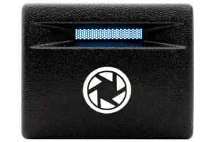 Кнопка пересвеченная объектив с индикацией для Лада Калина 2, Гранта, Гранта FL, Приора, Приора 2, Нива 4x4, Нива Legend