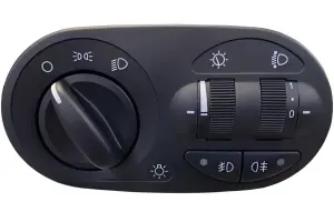 Блок пересвеченный управления светом с кнопками включения ПТФ для Лада Калина Блок пересвеченный управления светом с кнопками включения ПТФ для Лада Калина