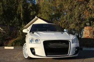 Передний бампер Я Робот под ПТФ для Лада Приора Без покраски Передний бампер Я Робот под ПТФ для Лада Приора Без покраски