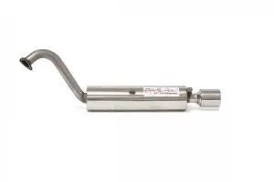 Глушитель прямоточный STT нержавейка, круглая насадка для ВАЗ 2101, 2103, 2105-2107