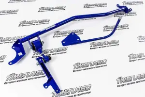 Растяжка передних стоек ТехноМастер с доп.опорой 2-х точечная для Лада Гранта, Калина, Калина 2 8 клапанный двигатель