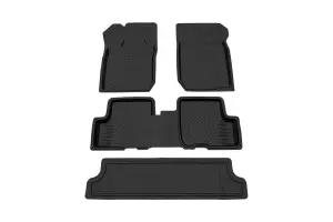 Коврики салона REZKON резиновые для Лада Ларгус 7 мест
