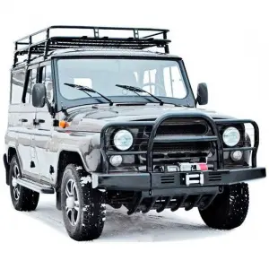 Багажник экспедиционный Техно Сфера Трофи с сеткой для УАЗ Hunter Чёрный мат Багажник экспедиционный Техно Сфера Трофи с сеткой для УАЗ Hunter Чёрный мат