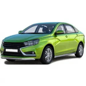 Защита переда Техно Сфера Труба d 51 мм для Лада Веста Чёрный мат