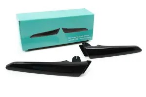 Накладки на ручки дверей салона Чёрный глянец для Лада Веста