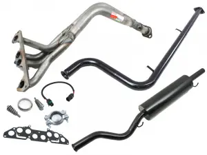 Выпускной комплект 4-2-1 резонатор труба без гофры STT, 8V для ВАЗ 2108, 2109