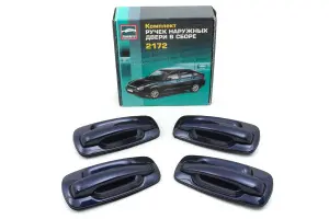 Распродажа Наружные евроручки дверей Тюн-Авто для ВАЗ 2110-2112, Лада Приора  Сочи серебристо-серо-зеленоватый, 360