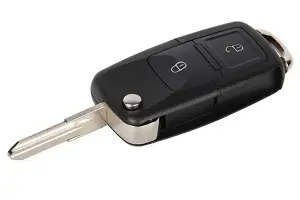 Ключ замка зажигания выкидной по типу Volkswagen, 2 кнопки для Лада Гранта FL