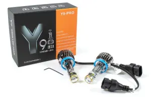 Распродажа Светодиодные лампы Y9 mini LED H11 для Лада Калина, Калина 2, Приора, Приора 2, Гранта