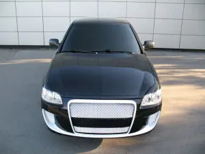 Передний бампер Я Робот для Лада Приора Без покраски Передний бампер Я Робот для Лада Приора Без покраски