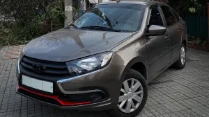 Распродажа Накладка на передний бампер в стиле Drive Active для Лада Гранта FL Красная Распродажа Накладка на передний бампер в стиле Drive Active для Лада Гранта FL Красная