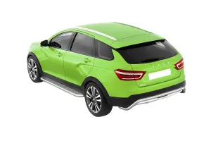 Защита заднего бампера Техно Сфера Дуга d51 мм, нержавейка для Лада Веста SW Cross, Веста SW