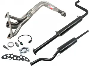 Выпускной комплект 4-2-1 без гофры, глушитель С/О STT, 8V для ВАЗ 2110, 2111