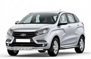 Защита переднего бампера Техно Сфера Труба двойная d 63.5 / 51 мм, нержавейка для Лада XRAY