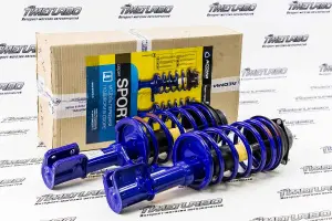 Стойки передние в сборе АСОМИ SPORT газомаслянные, с занижением 30 мм для ВАЗ 2110-2112