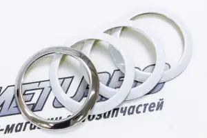 Накладки на сопла воздуховодов хром для Лада Калина 2, Гранта, Датсун mi-DO, on-DO