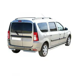 Защита заднего бампера Техно Сфера Уголки d 51 мм для Лада Ларгус Чёрный мат