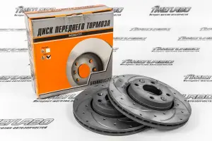 Тормозные диски БАС Sport R15 передние вентилируемые, перфорация, проточки для Лада Ларгус, Веста, Веста NG, XRAY, Renault Logan Тормозные диски БАС Sport R15 передние вентилируемые, перфорация, проточки для Лада Ларгус, Веста, Веста NG, XRAY, Renault Logan