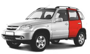 Дверь задняя АвтоВАЗ левая нового образца для Шевроле Нива после 2009 года выпуска Дверь задняя АвтоВАЗ левая нового образца для Шевроле Нива после 2009 года выпуска