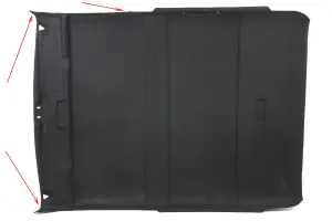 Уценка Потолок жесткий, черный для Лада Нива 4х4 3-х дверная заломы