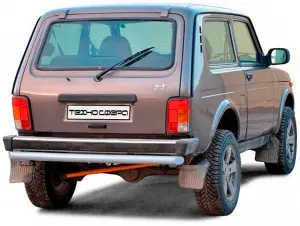 Защита заднего бампера Техно Сфера Труба нержавейка для Лада Нива 4х4