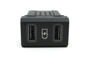 Розетка USB АвтоВАЗ на подлокотник 2 гнезда, подсветка для Лада Веста, Лада Веста NG Розетка USB АвтоВАЗ на подлокотник 2 гнезда, подсветка для Лада Веста, Лада Веста NG