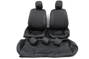 Обивка не чехлы на сиденья экокожа, Соты для Лада Гранта Обивка не чехлы на сиденья экокожа, Соты для Лада Гранта