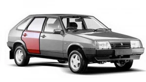 Дверь задняя АвтоВАЗ правая для 2109, 21099  Без покраски Дверь задняя АвтоВАЗ правая для 2109, 21099  Без покраски