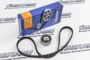 Ремень ГРМ с роликом MAREL для Лада Калина 2, Приора, Гранта, Гранта FL, Ларгус с 8-ми клапанным двигателем