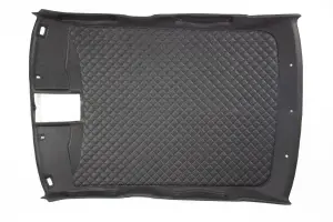 Потолок жесткий, черный с рисунком Ромб для Лада Приора седан