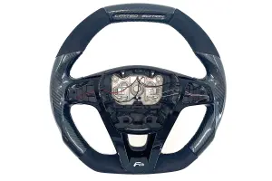 Руль анатомический Ferrum Limited Edition с обогревом карбон, вставки алькантара для Лада Ларгус FL, Веста, XRAY Руль анатомический Ferrum Limited Edition с обогревом карбон, вставки алькантара для Лада Ларгус FL, Веста, XRAY