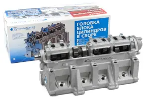 Головка блока цилиндров AVTOSTANDART 1118 в сборе ЕВРО-3, под датчик фаз для ВАЗ 2110-2112, 2113-2115, Лада Калина, Калина 2, Приора, Приора 2, Гранта, Гранта FL, Датсун on-Do, mi-Do