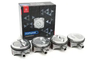 Поршни СТК 21116 в сборе с пальцами и кольцами для Лада Приора, Калина 2, Гранта, Гранта FL, Ларгус Поршни СТК 21116 в сборе с пальцами и кольцами для Лада Приора, Калина 2, Гранта, Гранта FL, Ларгус