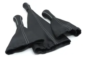 Распродажа Ручки КПП и раздатки с чехлами стиль Калина для Лада Нива 4x4 Светло-серая нить