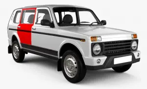 Задняя правая дверь АвтоВАЗ для Лада Нива, Урбан 5-ти дверная Задняя правая дверь АвтоВАЗ для Лада Нива, Урбан 5-ти дверная