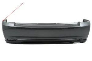 Уценка Оригинальный задний бампер для Лада Приора 2 хэтчбек Без отверстий под парктроники, В цвет Борнео 633 Повреждение ЛКП