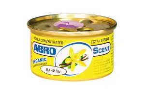 Ароматизатор ABRO Organic консерва Ваниль Vanilla