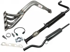 Выпускной комплект 4-2-1 с гофрой, глушитель С/О STT, 16V для ВАЗ 2112