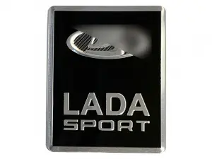 Орнамент шильдик LADA Sport металлический, черный