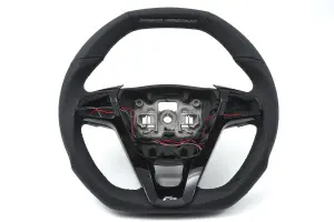 Руль анатомический Ferrum Grand Premium с обогревом для Лада Ларгус FL, Веста, XRAY Чёрная нить, Чёрный глянец Руль анатомический Ferrum Grand Premium с обогревом для Лада Ларгус FL, Веста, XRAY Чёрная нить, Чёрный глянец