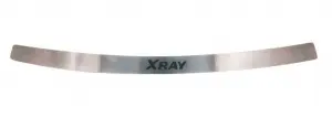 Накладка на задний бампер с надписью XRAY нержавейка для Лада XRAY