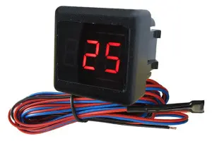 Индикатор напряжения и температуры АПЭЛ ИНТ-12 для ВАЗ 2110-2112 Синий