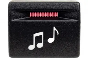 Кнопка пересвеченная ноты с индикацией для Лада Калина 2, Гранта, Гранта FL, Приора, Приора 2, Нива 4x4, Нива Legend