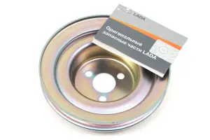 Шкив водяного насоса помпы под клиновидный ремень генератора для ВАЗ 2101-2107, Лада Нива 4х4 инжекторный двигатель Шкив водяного насоса помпы под клиновидный ремень генератора для ВАЗ 2101-2107, Лада Нива 4х4 инжекторный двигатель