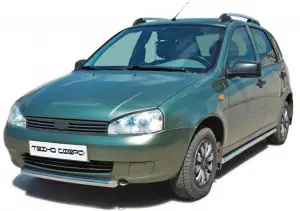 Защита порогов Техно Сфера Труба нержавейка, d 51 мм для Лада Калина