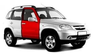 Дверь передняя АвтоВАЗ правая нового образца для Шевроле Нива после 2009 г. в., Лада Нива Travel Дверь передняя АвтоВАЗ правая нового образца для Шевроле Нива после 2009 г. в., Лада Нива Travel