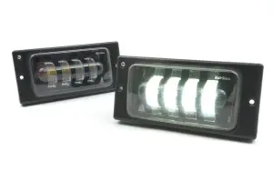 Светодиодные противотуманные фары Sal-Man 4 полосы, 40W для ВАЗ 2110-2112, 2113-2115, Шевроле Нива до рестайлинга Светодиодные противотуманные фары Sal-Man 4 полосы, 40W для ВАЗ 2110-2112, 2113-2115, Шевроле Нива до рестайлинга