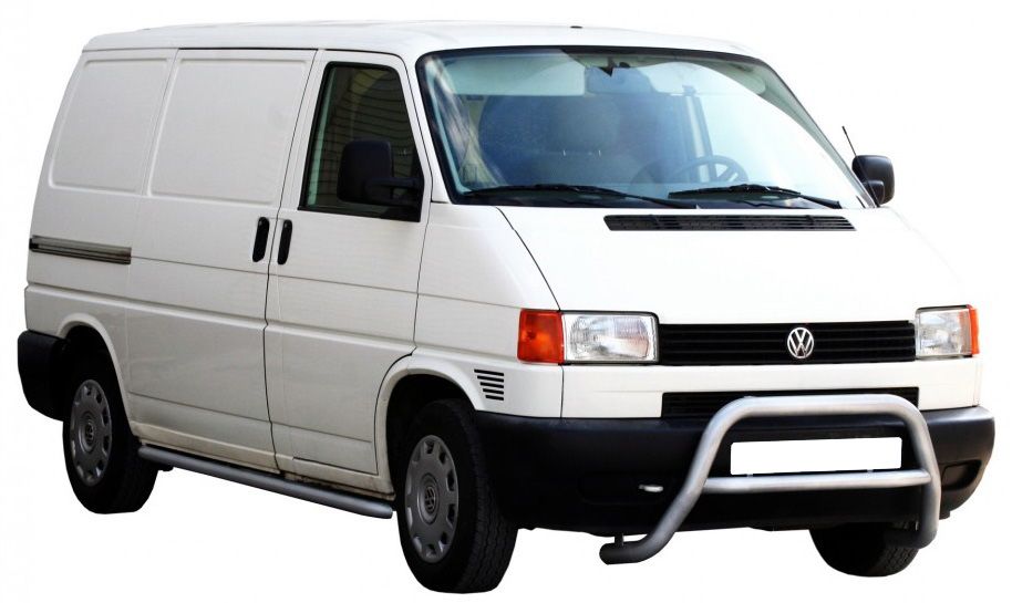 Защита порогов "Техно Сфера" (d 51 мм) для Volkswagen Transporter